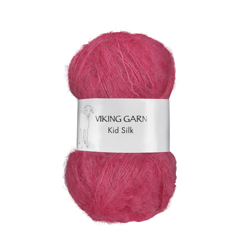 Viking Kid Silk 362 Hindbær, Mohair/Silk, fra Viking Viking Kid Silk 362 Hindbær, Mohair/Silk, fra Viking
