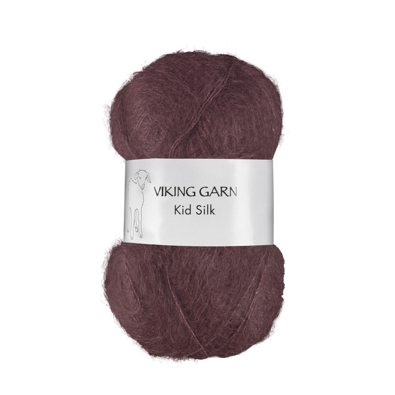 Viking Kid Silk 374 Mørk burgunder, Mohair/Silk, fra Viking Viking Kid Silk 374 Mørk burgunder, Mohair/Silk, fra Viking