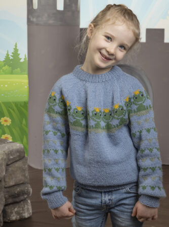 Drømmeprinsen genser - Viking Design 2505-5 Kit - 2-12 År - Viking Alpaca Storm, fra Viking