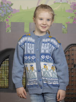 Ingfrid cardigan - Viking Design 2505-9 Kit - 2-12 År - Viking Alpaca Storm, fra Viking