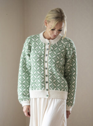 "Janna" Kofte - Viking Design 2428-1 Kit - XS-XXXL - Viking Alpaca Storm, fra Viking