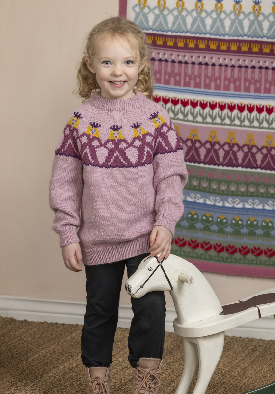 Marielle genser - Viking Design 2505-8B Kit - 2-12 År - Viking Alpaca Storm, fra Viking Marielle genser - Viking Design 2505-8B Kit - 2-12 År - Viking Alpaca Storm, fra Viking