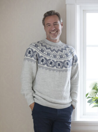 "Mikkal" Genser - Viking Design 2428-12 Kit - XS-XXL - Viking Alpaca Storm, fra Viking