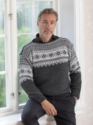 "Siggor" Genser - Viking Design 2428-9 Kit - XS-XXXL - Viking Alpaca Storm, fra Viking