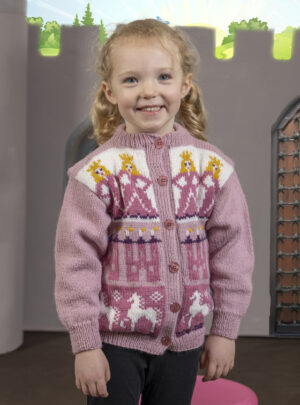 Signe cardigan - Viking Design 2505-7 Kit - 2-12 År - Viking Alpaca Storm, fra Viking