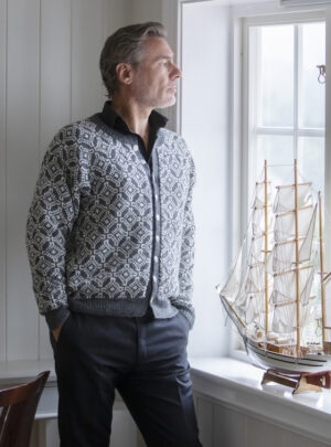 "Tudor" Kofte - Viking Design 2428-2A Kit - XS-XXXL - Viking Alpaca Storm, fra Viking