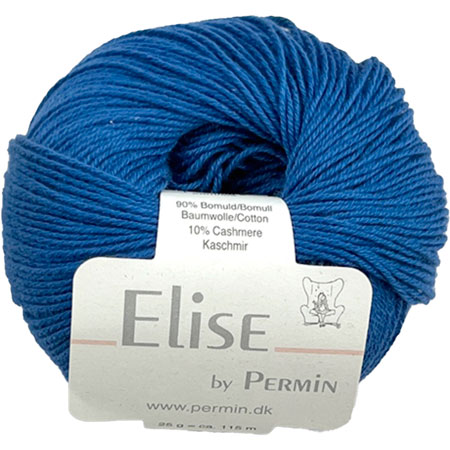 Permin Elise - Bomuld/cashmere - Fv 881130 Royal Blue Permin Elise - Bomuld/cashmere - Fv 881130 Royal Blue