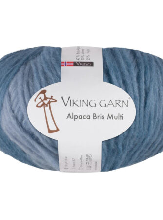 Viking Bris Multi - 321 Multi blågrå, Alpacagarn, fra Viking