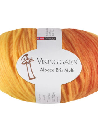 Viking Bris Multi - 342 Multi gul, Alpacagarn, fra Viking