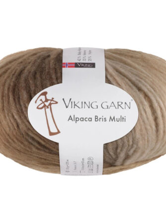 Viking Bris Multi - 352 Multi brun, Alpacagarn, fra Viking