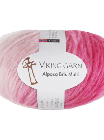 Viking Bris Multi - 366 Multi rosa, Alpacagarn, fra Viking
