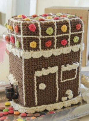 A Toast to Christmas! by DROPS Design - Betræk til vinboks Hækleopskrift 21 cm