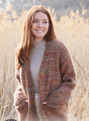 All about Autumn Cardigan by DROPS Design - Cardigan Strikkeopskrift str. S - XXXL
