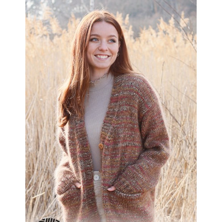 All about Autumn Cardigan by DROPS Design - Cardigan Strikkeopskrift str. S - XXXL All about Autumn Cardigan by DROPS Design - Cardigan Strikkeopskrift str. S - XXXL