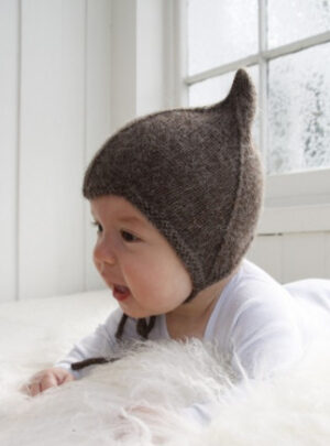 Alladin by DROPS Design - Djævlehue Strikkeopskrift str. 1/3 mdr - 3/4 år