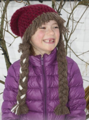 Anna Smiles by DROPS Design - Hue Hækleopskrift str. 3/5 år - 10/14 år