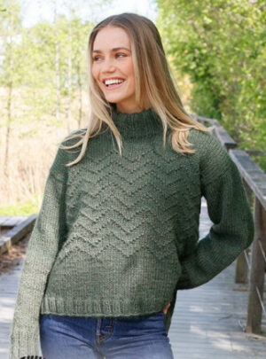 Appalachian Trails by DROPS Design - Bluse Strikkeopskrift str. S - XXXL