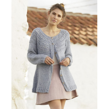 April Showers Jacket by DROPS Design - Jakke Strikkeopskrift str. S - XXXL April Showers Jacket by DROPS Design - Jakke Strikkeopskrift str. S - XXXL