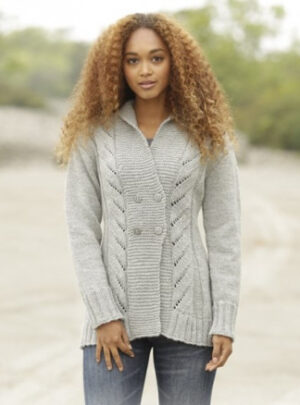 Arrowhead by DROPS Design - Jakke Strikkeopskrift str. S - XXXL