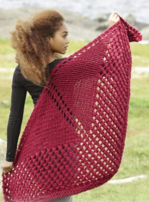 Autumn Fire by DROPS Design - Sjal Strikkeopskrift 150x75 cm