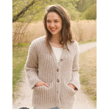Autumn Medley Cardigan by DROPS Design - Cardigan Strikkeopskrift str. S - XXXL Autumn Medley Cardigan by DROPS Design - Cardigan Strikkeopskrift str. S - XXXL