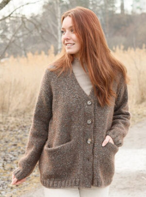 Autumn Woods Cardigan by DROPS Design - Cardigan Strikkeopskrift str. XS - XXL