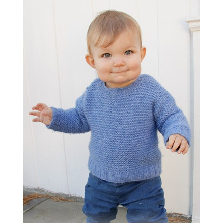 Baby Blue Note by DROPS Design - Bluse Strikkeopskrift str. 6/9 mdr - 7/8 år Baby Blue Note by DROPS Design - Bluse Strikkeopskrift str. 6/9 mdr - 7/8 år