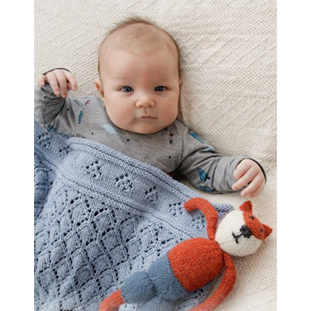 Baby Diamonds by DROPS Design - Baby Tæppe Strikkeopskrift 65-80 cm Baby Diamonds by DROPS Design - Baby Tæppe Strikkeopskrift 65-80 cm
