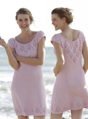 Beach Date by DROPS Design - Kjole Strikkeopskrift str. S - XXXL