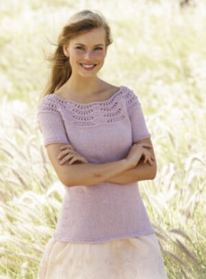 Becca by DROPS Design - Top Strikkeopskrift str. S - XXXL