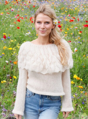 Big Sur Sweater by DROPS Design - Bluse Strikkeopskrift str. S - XXXL