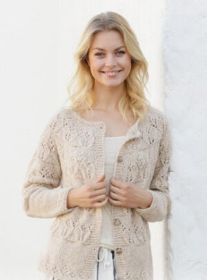Birch Woods Jacket by DROPS Design - Jakke Strikkeopskrift str. S - XXXL