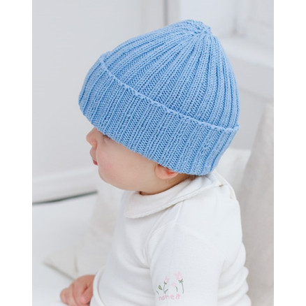 Blue Cloud Beanie by DROPS Design - Baby Hue Strikkeopskrift str. 0/1 mdr - 3/4 år Blue Cloud Beanie by DROPS Design - Baby Hue Strikkeopskrift str. 0/1 mdr - 3/4 år