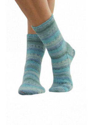 Blue Notes by DROPS Design - Sokker Strikkeopskrift str. 35/37 - 41/43