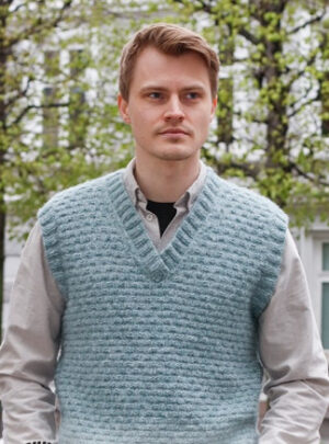 Blue River Slipover by DROPS Design - Vest Strikkeopskrift str. S-XXXL