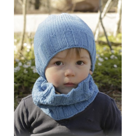 Bluebeard by DROPS Design - Hue og Hals Strikkeopskrift str. 12/18 mdr - 7/10 år Bluebeard by DROPS Design - Hue og Hals Strikkeopskrift str. 12/18 mdr - 7/10 år