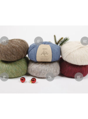 Børne Julebluse KAL 2018 by DROPS Design Air str. 2 - 11/12 år