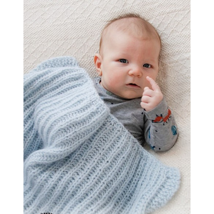 Bonne Nuit by DROPS Design - Baby Tæppe Strikkeopskrift 65-80 cm Bonne Nuit by DROPS Design - Baby Tæppe Strikkeopskrift 65-80 cm