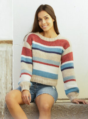 Bretagne by DROPS Design - Bluse Strikkeopskrift str. S - XXXL