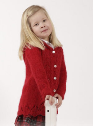 Bright Sally by DROPS Design - Jakke Strikkeopskrift str. 2 år - 11/12 år