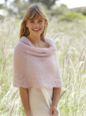Candyfloss by DROPS Design - Poncho Strikkeopskrift str. S - XXXL