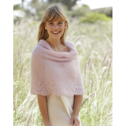 Candyfloss by DROPS Design - Poncho Strikkeopskrift str. S - XXXL Candyfloss by DROPS Design - Poncho Strikkeopskrift str. S - XXXL