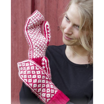 Christmas Magic Hands by DROPS Design - Vanter Strikkeopskrift One-size Christmas Magic Hands by DROPS Design - Vanter Strikkeopskrift One-size