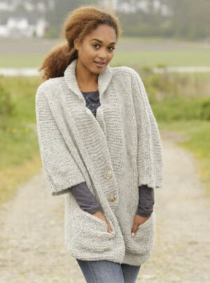 Clarice by DROPS Design - Jakke Strikkeopskrift str. S - XXXL