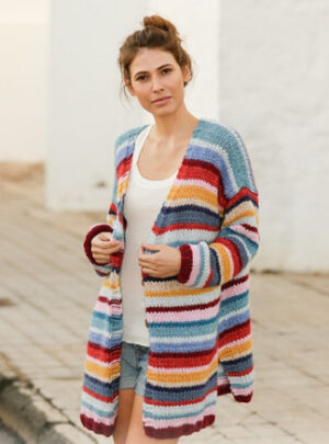 Color ClashÂ by DROPS Design - Jakke Strikkeopskrift str. S - XXXL