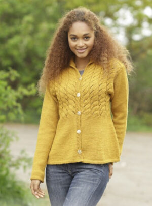 Cornfield by DROPS Design - Jakke Strikkeopskrift str. S - XXXL