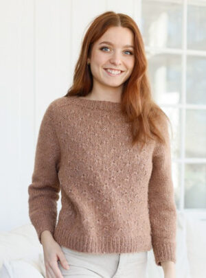 Country Spice by DROPS Design - Bluse Strikkeopskrift str. S - XXXL