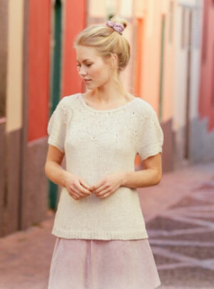 Dandelion Dreams by DROPS Design - Top Strikkeopskrift str. S - XXXL