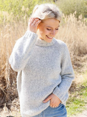 Early Moorning Mist by DROPS Design - Bluse Strikkeopskrift str. S - XXXL