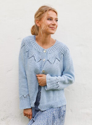 Echo Mountain Cardigan by DROPS Design - Cardigan Strikkeopskrift str. S - XXXL